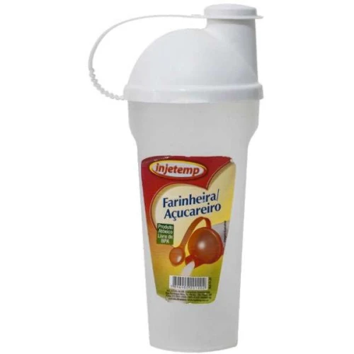 Açucareiro e farinheiro plástico 600ml Injetemp