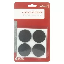 Adesivo de EVA protetor para móveis redondo 04 peças Wellmix