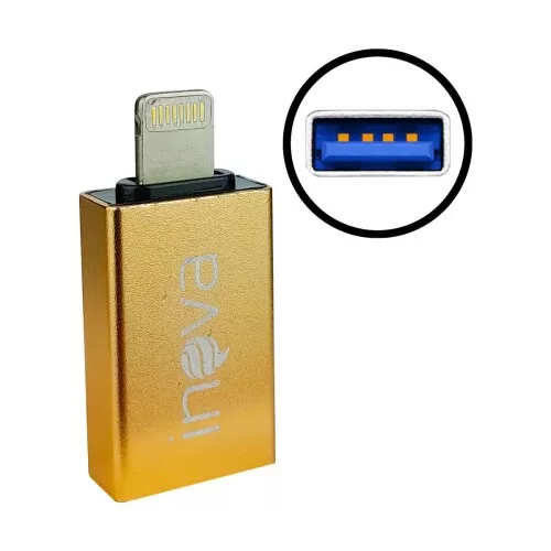 Adaptador otg usb para iphone Inova