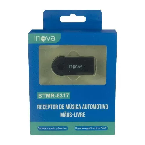 Adaptador receptor veicular bluetooth btmr-6317 Inova