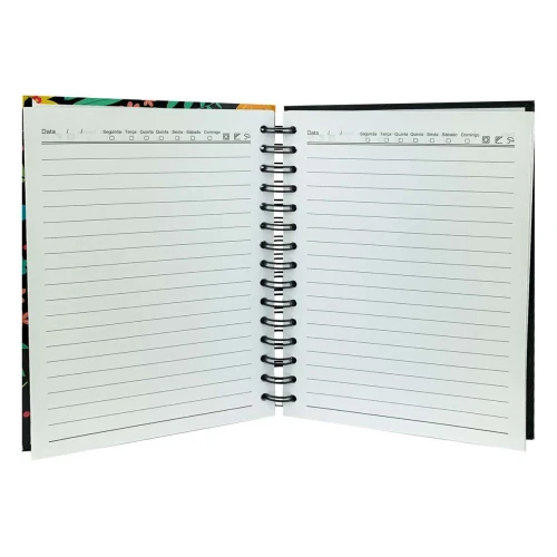 Agenda permanente flores com 160fls 14x21cm Amigold