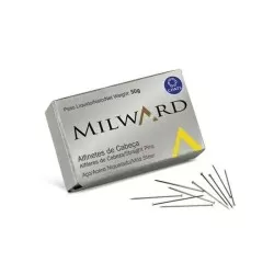 Alfinete de cabeça aço niquelado fino Milward Nº 24 50G Corrente