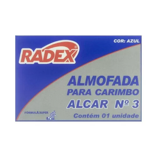 Almofada para carimbo nº 3 azul Radex