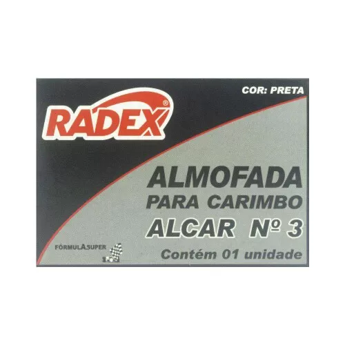 Almofada para carimbo nº 3 preto Radex