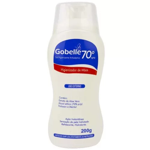 Álcool gel 70° com aloe vera 200g Gobelle