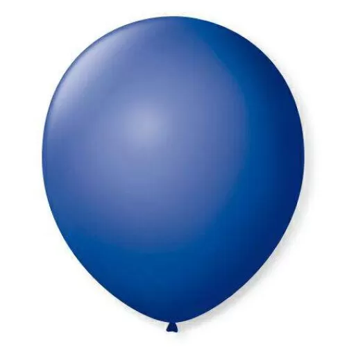 Balão 7.0 liso azul cobalto com 50 unidades São Roque