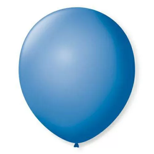 Balão 7.0 liso azul turquesa com 50 unidades