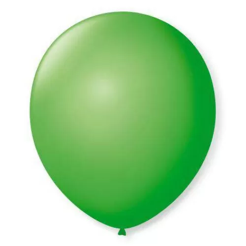 Balão 7.0 liso verde maçã com 50 unidades São Roque