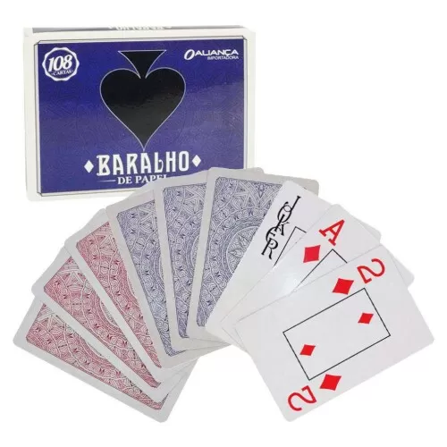 Baralho de papel 108 cartas Aliança