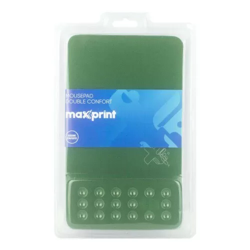 Base para mouse com apoio gel double confort verde Maxprint