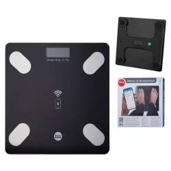 Balança digital vidro uso doméstico 180kg bioimpedância Dolce Home