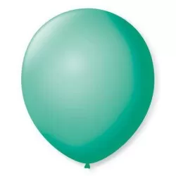 Balão 7.0 liso verde tiffany com 50 unidades São Roque