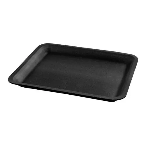 Bandeja isopor 28X15X3,5cm funda preta pacote com 100 unidades Darnel