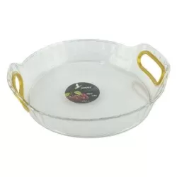 Bandeja plástica redonda decorativa 22cm Interponte