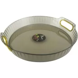 Bandeja plástica redonda decorativa 33cm Interponte