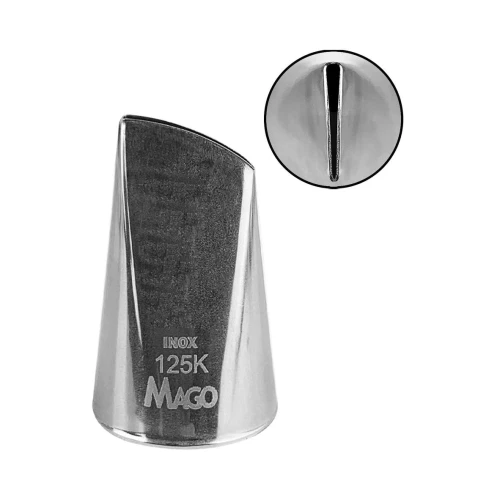 Bico para confeitar em inox grande pétala 125K Mago