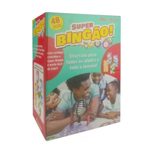 Bingo com globo com 48 cartelas super bingão