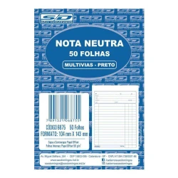 Bloco pedido 01 via pequeno nota neutra 10082 São Domingos