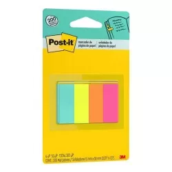 Bloco auto adesivo post-it 38x15 50 folhas com 04 blocos 3M