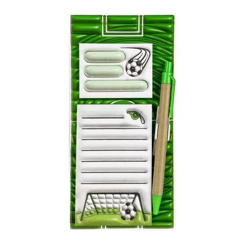 Bloco de papel decorado magnético + caneta com 80 folhas HA80851 Interponte