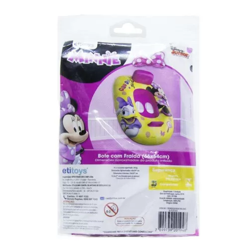 Boia bote inflável Minnie Disney 66x54cm Etitoys