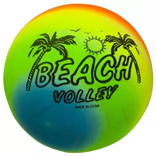 Bola plástica colorida degradê vôlei beach 22cm Dute