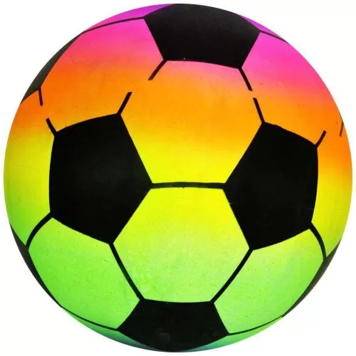 Bola plástica colorida degrade futebol 22cm Dute