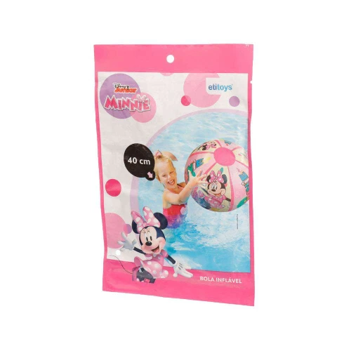 Bola plástica inflável Minnie 40cm Etitoys