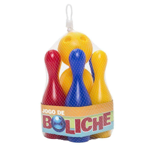 Boliche com 6 pinos + 2 bolas Cardoso Toys