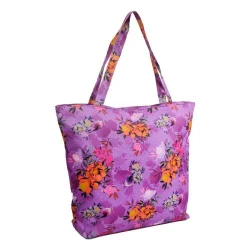 Bolsa feminina multiuso flores com pássaros 35x43cm Clio Style