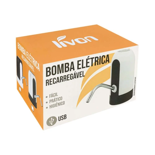 Bomba para garrafão de água elétrico usb