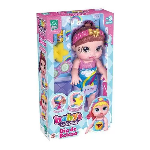 Boneca Babys Collection dia de beleza 562 Super Toys