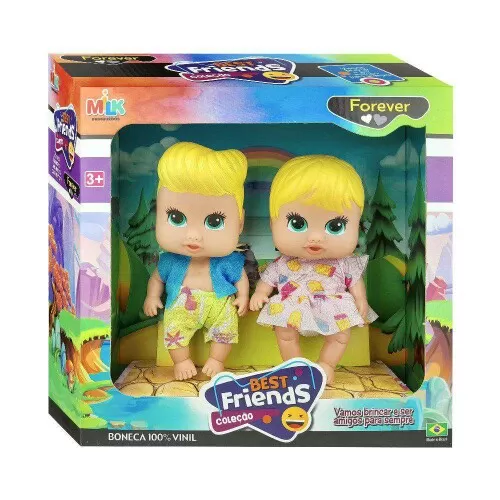 Boneca Best Friends gêmeos Milk