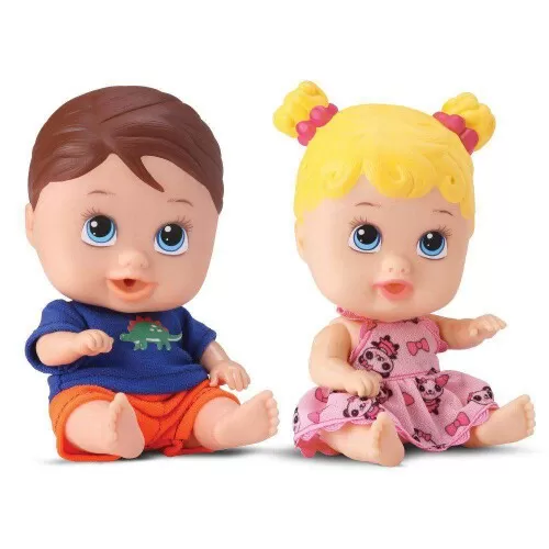 Boneca Little Dolls gêmeos menina e menino Diver Toys