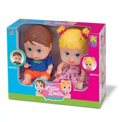 Boneca Little Dolls gêmeos menina e menino Diver Toys