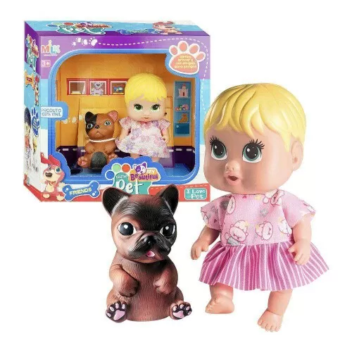 Boneca My Beautiful pet com cachorrinho Milk