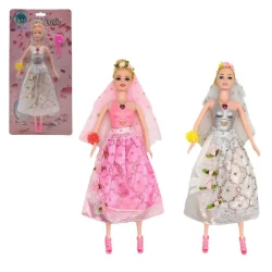 Boneca magrela noiva com som e luz 99 Toys