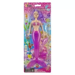 Boneca sereia aquamarine com acessórios 123Útil