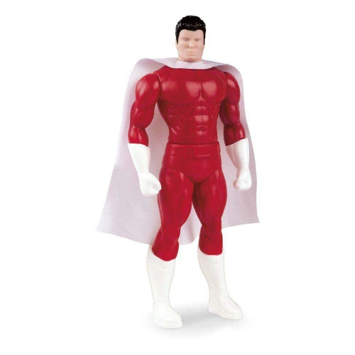 Boneco Heróis com capa para criança vermelho Ref 381 Super Toys