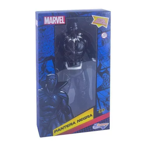 Boneco Pantera Negra 22cm All Season Heróis da Marvel