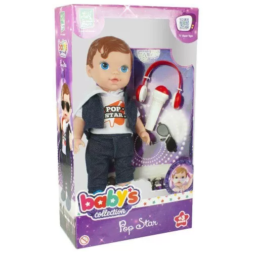 Boneco Pop Star menino com acessórios Super Toys