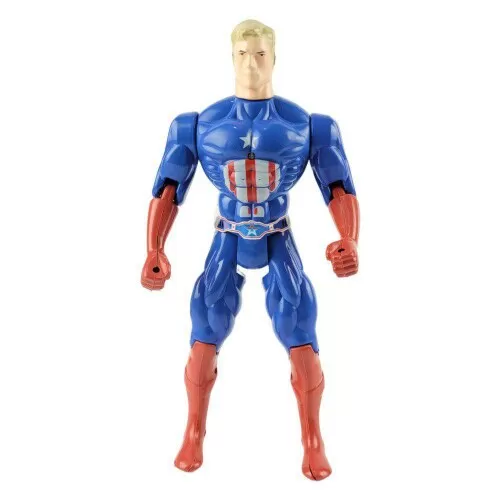 Boneco Super Heroes Americano 29cm Miller Brinquedos