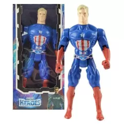 Boneco Super Heroes Americano 29cm Miller Brinquedos