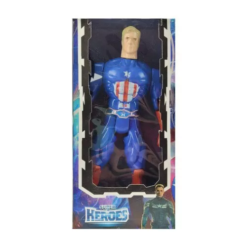 Boneco Super Heroes Americano 29cm Miller Brinquedos