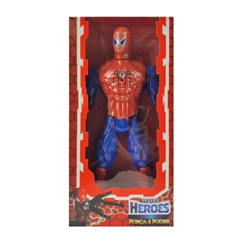 Boneco Super Heroes Aranha 29cm Miller Brinquedos