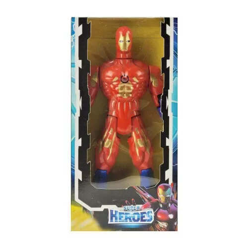 Boneco Super Heroes herói de ferro 29cm Miller Brinquedos