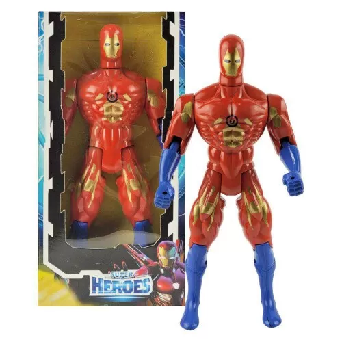 Boneco Super Heroes herói de ferro 29cm Miller Brinquedos