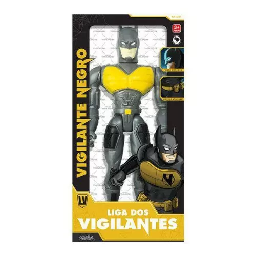 Boneco plástico Vigilante Negro 22cm Mielle