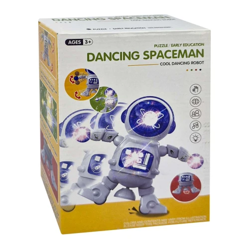 Brinquedo Astronauta dançarino 20cm com luz e som