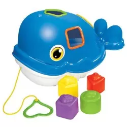 Brinquedo didático baleia baby Mercotoys